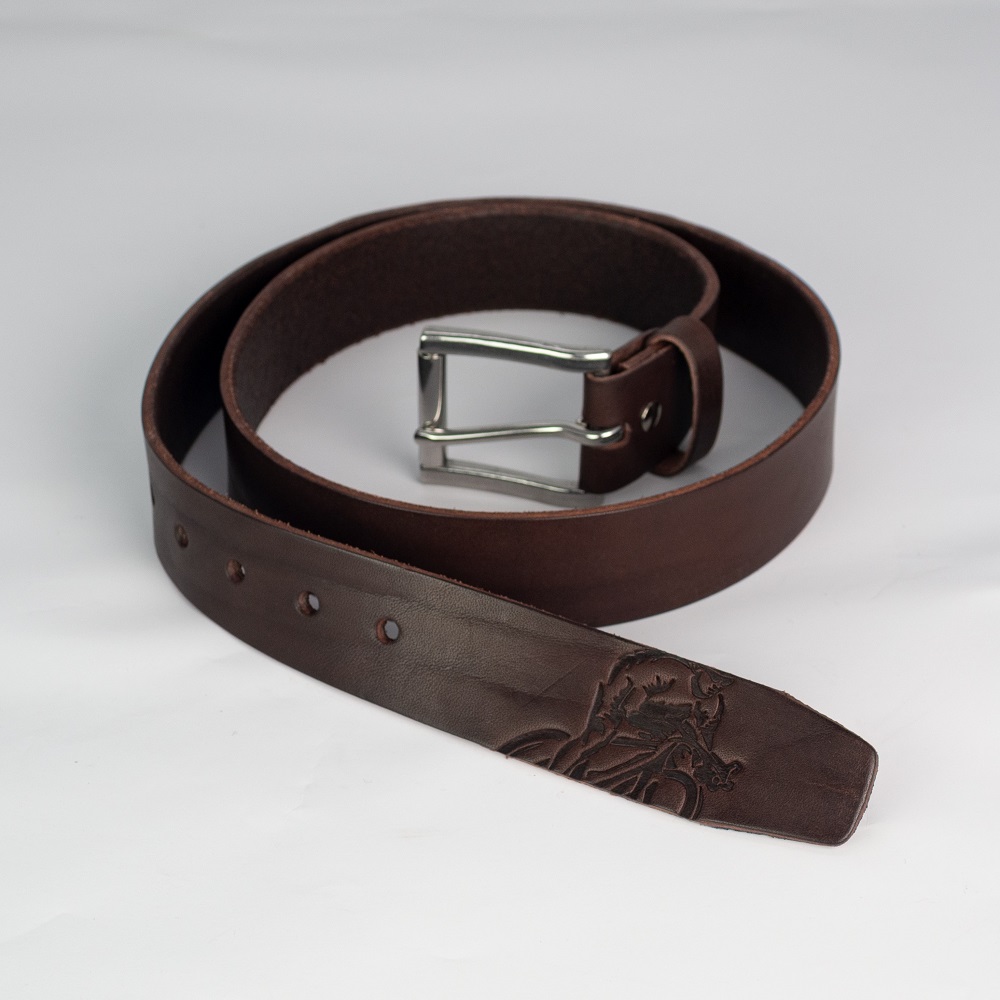 Ledergürtel Heuer Radsport Ansicht2